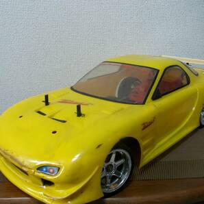 ☆【超目玉商品】田宮 TA-02？ マツダ RX-7 部品取 メカ／モーター無 一応ジャンク扱 詳細不明 現状優先 中古！の画像1