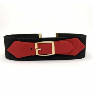  belt. butterfly necktie manner choker red red 