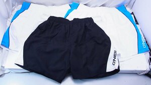  O'Neill O'NEILL мужской спортивные шорты черный / голубой * купальный костюм размер :EU S*3 надеты совместно *U0810682