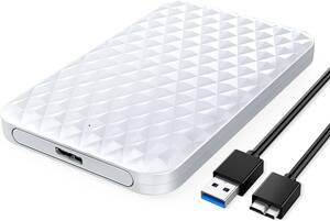 白 ORICO 2.5インチ HDDケース USB3.0 ハードディスクケース SSDケース SATA3.0 ドライブケース U