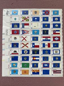  【C828】120# 外国切手　アメリカ切手/1996年オリンピック/国旗　未使用　シート2枚　アメリカ合衆国 