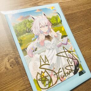 白上フブキ 直筆サイン入り ポストカード 誕生日記念 2021 ホロライブ hololive ( 潤羽るしあ 星街すいせい 猫又おかゆ 大空スバル )