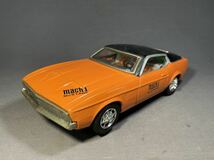 昭和レトロ ブリキ mach1 MUSTANG 可動品 TAIYO タイヨー 日本製 当時物 マスタング マッハ1 オレンジ ランプ付 玩具_画像1