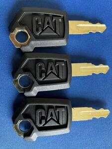 CAT 建機 キー キャタピラー　鍵　スペア　キー　建設機械　3本セット　送料無料