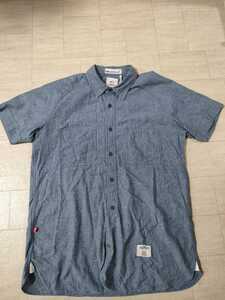  size :2 made in Japan BEDWINbedo wing short sleeves car n blur - shirt Denim 