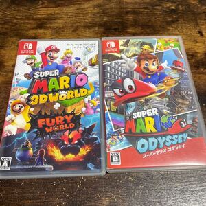 スーパーマリオオデッセイ マリオ3Dワールド+フューリーワールド 2本セットNintendo Switch 中古