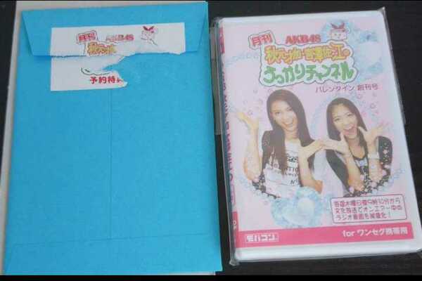 【送料無料】AKB48 秋元才加 宮澤佐江 うっかりチャンネル バレンタイン創刊 入手困難 レア 希少品