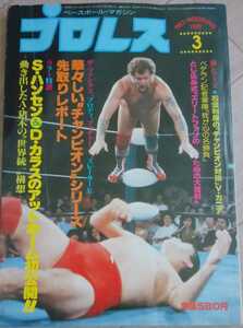 【送料無料】月刊プロレス 1981年3月号 通巻349号 ベースボール・マガジン社 入手困難 レア ジャイアント馬場 アントニオ猪木 ジャンボ鶴田