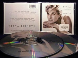 33_03329 DIANA,PRINCESS OF WALES ・TRIBUTE （2枚組）／ オムニバス ※輸入盤・ケース中心部割れ