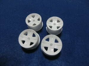  used large diameter wheel dish white spot sale *V003*( non-standard-sized mail )** Tamiya Mini 4WD 