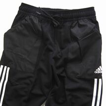 新品 adidas アディダス 上下セット 3ストライプス 薄手 クォータージップジャケット テーパード パンツ ジャージ セットアップ O 黒_画像8