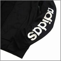 新品 春夏 adidas アディダス 上下セット ビッグロゴ 薄手 ジャケット テーパード パンツ ジャージ セットアップ L ブラック_画像6