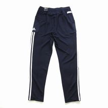 新品 adidas アディダス 上下セット 3ストライプス 薄手 クォータージップジャケット テーパード パンツ ジャージ セットアップ 2XO 紺_画像9