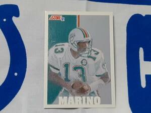NFL 1991 SCORE 91 DAN MARINO Miami Dolphins Team MVP 