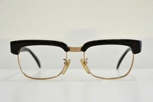 鯖江眼鏡 　ヴィンテージ 　メガネフレーム　 サーモント　セルロイド使用 　ダークブラウン　職人手作り　新品未使用