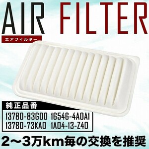 XB32S スプラッシュ エアフィルター エアクリーナー H20.10-H23.2 AIRF07