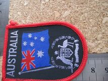 80s オーストラリア ワッペン/カンガルー国旗エミュー ビンテージ旅行G.HUGHESパッチVINTAGEアップリケPATCHES AUSTRALIA_画像9