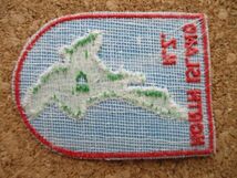 80s ニュージーランド 北島 NORTH ISLAND ワッペン/地図NEW ZEALANDビンテージ旅行パッチVINTAGE観光アップリケ刺繍PATCHES土産ラグビーNZ_画像5