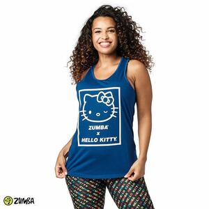 Zumba X Hello Kitty Tank tank top zmba Kitty collaboration limited goods blue blue 