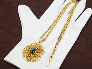 【激レア】大ぶり Yves Saint Laurent イヴサンローランネックレス ストーン YSL ヴィンテージ アクセサリー /レディース 結婚式 