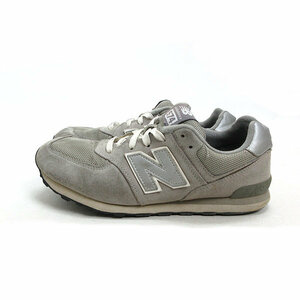 a■【24cm】ニューバランス/New Balance 574 スエードスニーカー■灰/LADIES/19【中古】