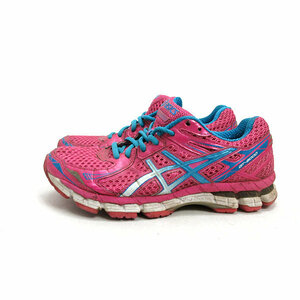 a■【23cm】アシックス/asics TJG394 ランニングシューズ/スニーカー ピンク/LADIES/9【中古】