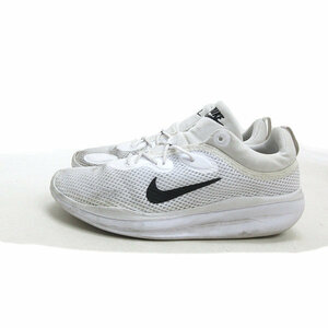 a#[24.5cm] Nike /NIKE nylon sneakers white /LADIES/12[ used ]