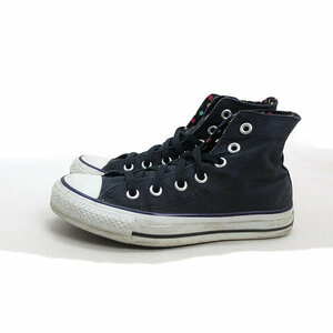 a■【22.5cm】コンバース/CONVERS 1R859 ハイカット キャンバススニーカー 紺/LADIES/8【中古】