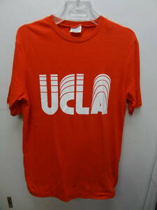 全国送料無料 デサント NCAA UCLA メンズ 半袖 朱色 オレンジ色 UCLAロゴTシャツ 日本製 サイズM