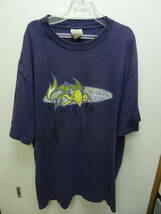 全国送料無料 アメリカ USA古着 80-90年代 mossimo ビンテージ MADE IN USA メンズ キャラクタープリント半袖Tシャツ L_画像1