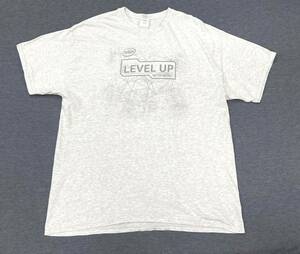 00s intel LEVEL UP WITH INTEL Tシャツ 企業 XL アッシュグレー