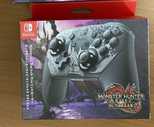 【新品未開封】任天堂 純正品 switch Proコントローラー モンスターハンターライズ:サンブレイクエディション
