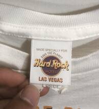 ■ 子供用 USA製 ハードロック ホテル ラスベガス Hard Rock HOTEL Las Vegas ロゴプリント 半袖 Tシャツ 古着 サイズLARGE 白 アメカジ ■_画像7