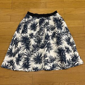  free shipping #OLIVEdeOLIVE Olive des Olive waist rubber knees height gathered skirt M size 