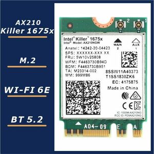 【国内即発】最強Intel Killer Wi-Fi6E 1675x AX210 M.2 無線LANカード AX210NGW
