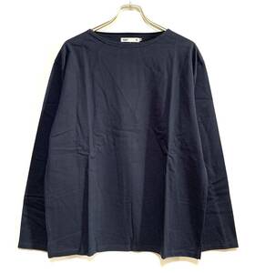 【新品】SEVENDAYS=SUNDAY 天竺 ボートネック 長袖 プルオーバー（M）ネイビー セブンデイズサンデイ 厚手 Tシャツ ロンT 無地 メンズ