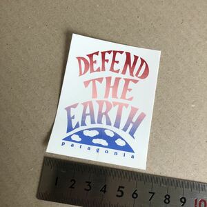 送料無料 ★即決 Patagonia ステッカー ★ パタゴニア DEFEND THE EARTH シール デカール アウトドア