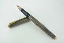 PARKER 75 パーカー スターリングシルバー STERLING SILVER 14K 万年筆 箱付き_画像4