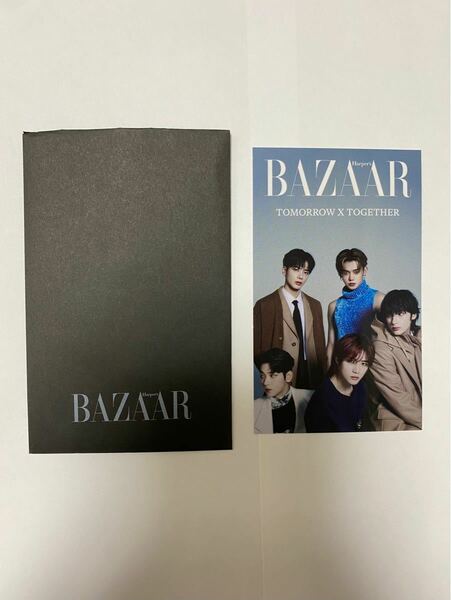 bazaar オール　全員　集合　トレカ　txt トゥバ　tomorrow x together ハーパーズバザー