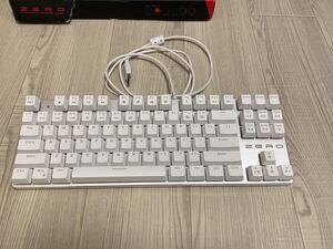 英語配列 USBキーボード HiveNets 87キー メカニカルキーボード 赤軸 ゲーミングキーボード LED