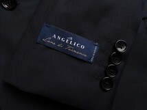 新品8万円 大手百貨店扱い 春夏『ANGELICO アンジェリコ イタリア製生地』ウール100% ストライプ スーツBB6濃紺(71) 18S-AG-1-1 ラスト_画像5