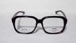 日本製、眼鏡、メガネ、セル、フレーム、新品、ENA、エナ、オスカー、ブラック、黒