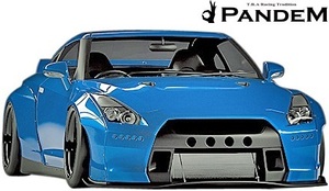 【M's】NISSAN R35 GT-R PANDEM ワイドボディキット 9P (ダックテールウイング仕様)／CARBON カーボン TRA京都 パンデム エアロ フルエアロ