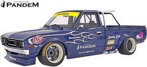 【M's】日産 ダットサン DATSUN 620 PANDEM ワイドボディキット 2点 (F+OF)／／FRP製 TRA京都 パンデム ロケットバニー ロケバニ エアロ