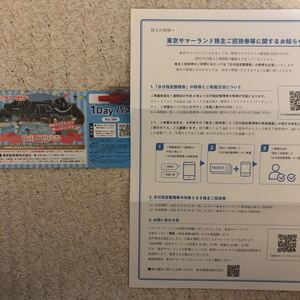 送料無料8月20日到着確約(19日昼12時迄決済)在庫9枚 東京サマーランド株主ご招待券1枚+予約説明文付 東京都競馬株主優待券