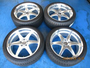 中古４本☆MK　ＭＯＴＯＲSPORT　ＭＫ６　２０インチ　ＢＭＷ車用　コンチネンタル　ＤＷＳ０６+　２４５/４０－２０　２７５/３５－２０