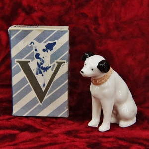 Victor/ビクター ニッパー 7号 陶器 置物 ビクター犬 箱付き デッドストック 送料込み　22H04015