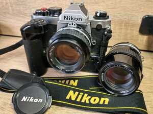 Nikon NEW FM2＋Ai NIKKOR 50mm f1.4＋Ai NIKKOR 135mm f3.5＋モータードライブMD-12 各部動作良好 レンズ光学良好 露出計OK フィルム
