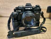 MINOLTA X-700＋MD ROKKOR 50mm f1.7＋モータードライブ 各部動作良好 露出計OK レンズ光学良好 プリズム腐食無し ミノルタ 一眼レフ_画像1