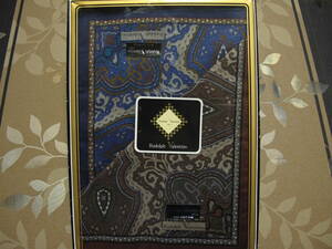  new goods men's handkerchie 2 pieces set ru dollar f Valentino Brown navy made in Japan 